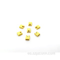 Tapa de puente mini con paso de 2,54 mm, abierta, amarilla